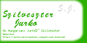 szilveszter jurko business card